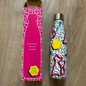 New Cat Lady Box Stainless Steel 16 oz Insulated Water Bottle Neon Cats Kittens
